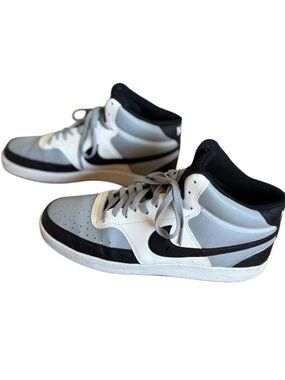 Nike COURT VISION MID NN Men's Size 12 Grey Black DN3577-002 Sneakers Shoes